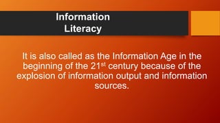 Introduction to Media and Information Literacy | PPTX