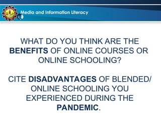 MIL LESSON 2 MASSIVE OPEN ONLINE MEDIA AND INFO TECH | PPT