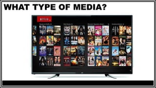 WHAT TYPE OF MEDIA?
 