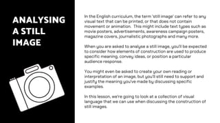 Making Still Images Notes.pdf Comprehensive Guide to Analyzing Visual Language in Still Images for ...