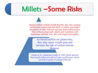Millets - A super food or Diet Fad Tawheed Parvaiz Bhat | PPTX