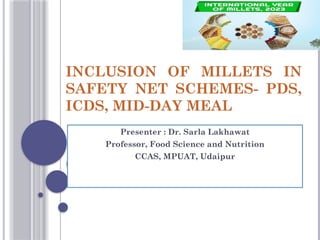 Millets ppt.pptx about millet informatio | PPTX