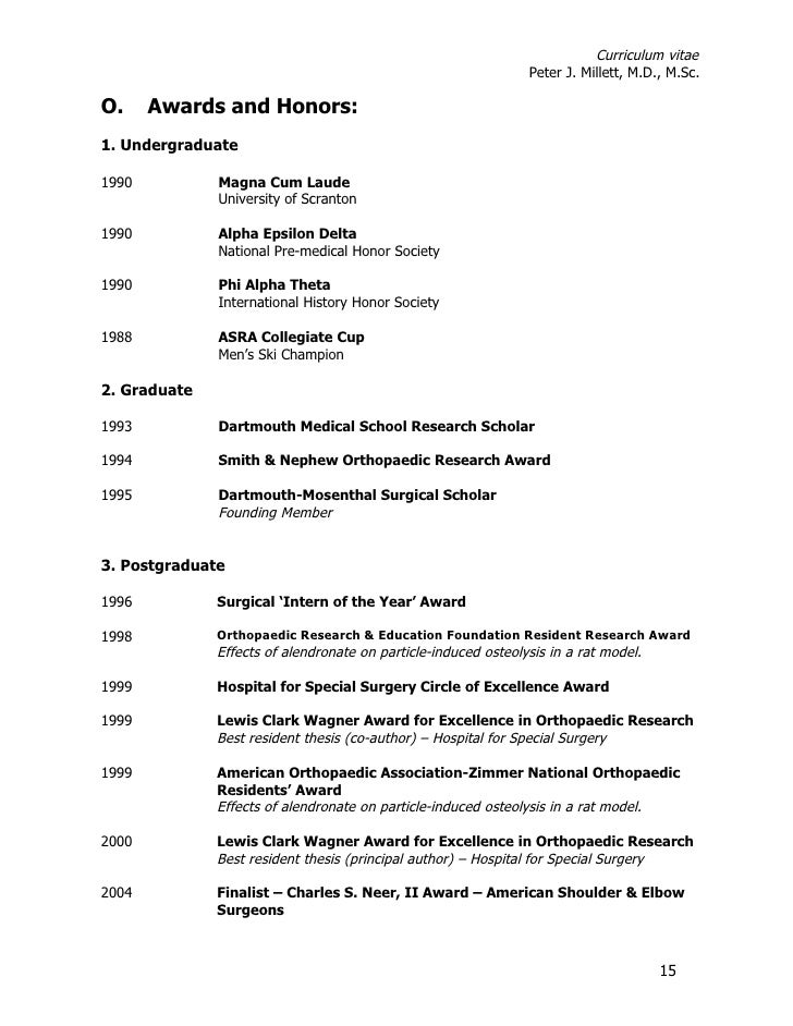 medical cv