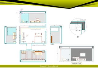 Option For T.V. Unit
Parent’s Room Detail
 