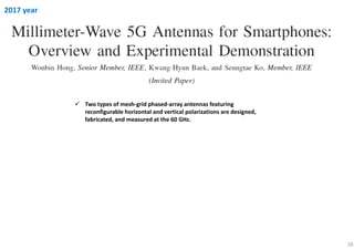 Millimeter wave 5G antennas for smartphones | PDF