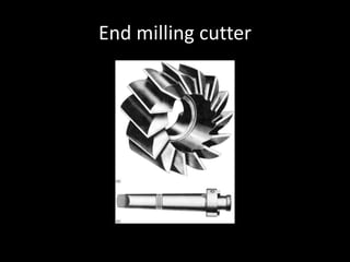 End milling cutter
 