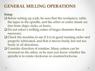 Milling machine | PPTX