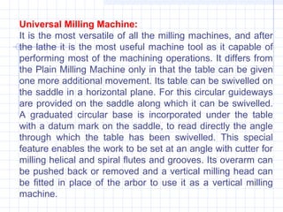Milling Machine Intro Introduction to Milling Machines | PPT