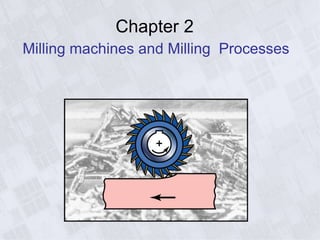 Chapter 2
Milling machines and Milling Processes
 