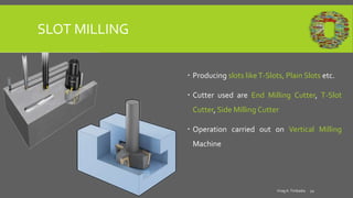 Example Process Slot Milling Milling machine | PPTX