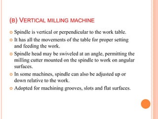 Milling machine(husain) | PPTX