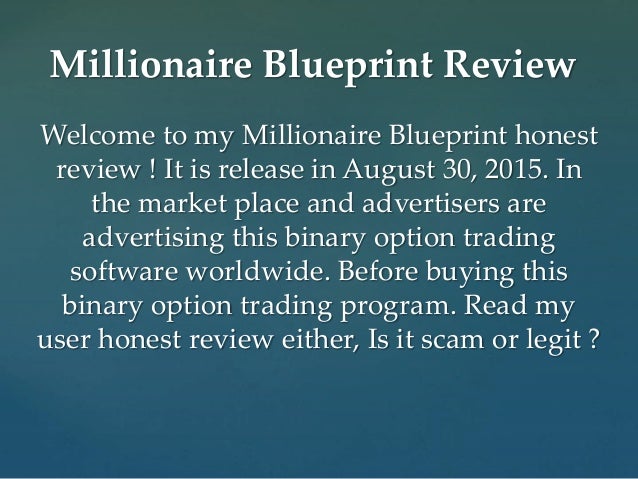 Binary options blueprint