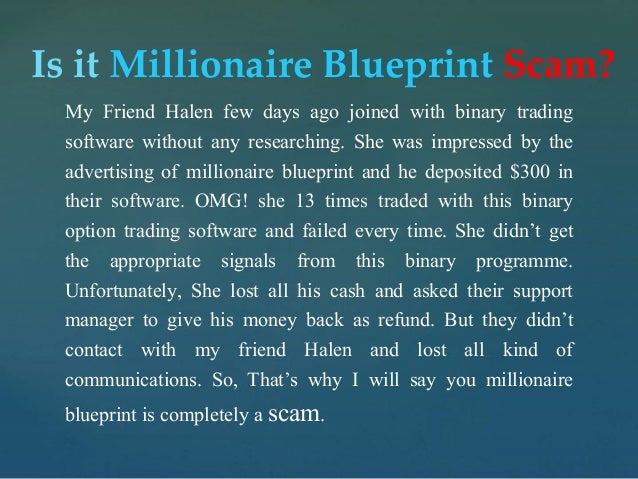 Binary options signals scams