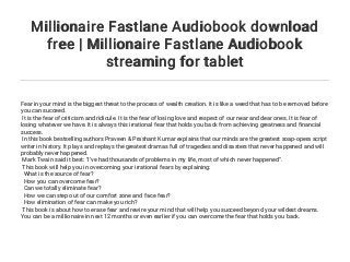 the millionaire fastlane audiobook free download the millionaire fastlane audiobook free download