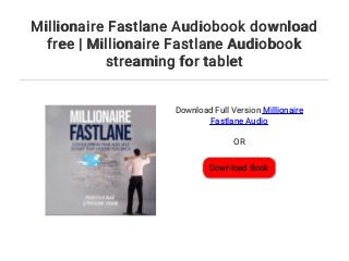 the millionaire fastlane audiobook free download the millionaire fastlane audiobook free download