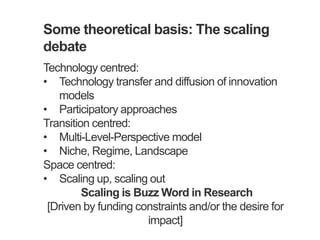 Scaling agricultural innovations: Theoretical and practical insights from Africa RISING Ethiopian Highlands Project 