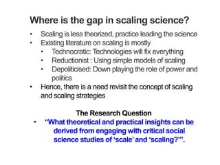 Scaling agricultural innovations: Theoretical and practical insights from Africa RISING Ethiopian Highlands Project 