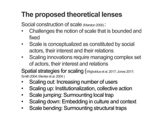 Scaling agricultural innovations: Theoretical and practical insights from Africa RISING Ethiopian Highlands Project 