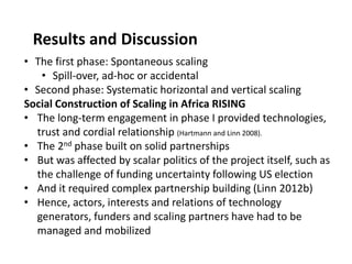 Scaling agricultural innovations: Theoretical and practical insights from Africa RISING Ethiopian Highlands Project 