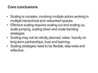 Scaling agricultural innovations: Theoretical and practical insights from Africa RISING Ethiopian Highlands Project 