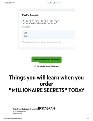Millionaire secrets | PDF