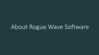 About Rogue Wave Software
 