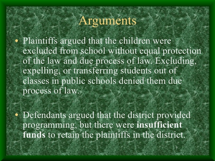 Mills v. dc board of education 1972