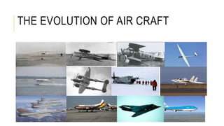 THE EVOLUTION OF AIR CRAFT
 