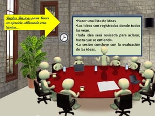 Reglas Básicas para hacer
un ejercicio utilizando esta
técnica…