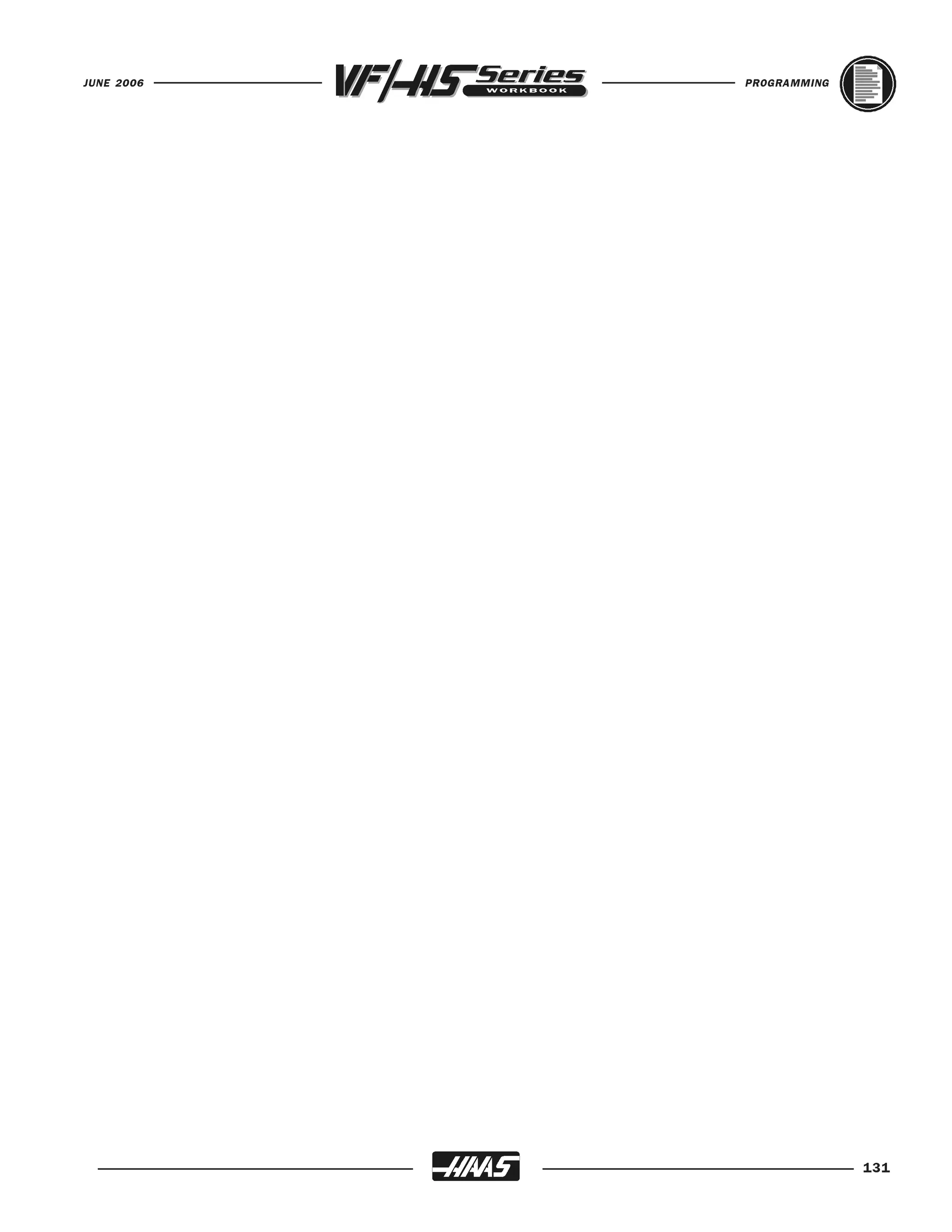 JUNE 2006   PROGRAMMING




                          131
 