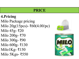 Milo-Product relaunch-SDC competition-Group ppt | PPTX