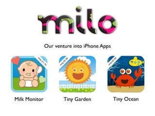 Milk Monitor iPhone app for new moms and dads case study