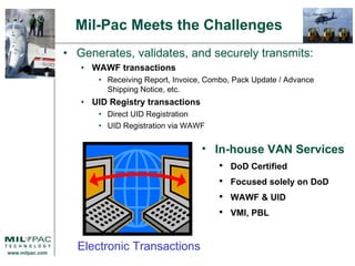 Uid Wawf Mil Pac Solutions Overview | PPS
