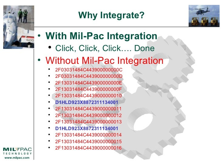 Mul Pac Mil Pac Technology , GFP Processing in WAWF and IUID Registry – UVNT