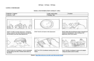 Informational Video Project Example Media and Information Literacy- Performance Task (Video Project) Short ...