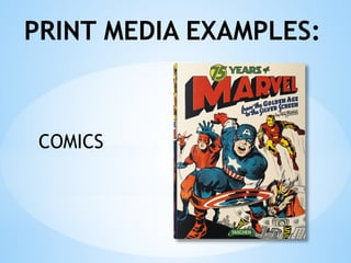 Types of Media Lesson 3 in Media and Information Literacy | PPTX