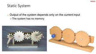 Static System
25
 Output of the system depends only on the current input
 The system has no memory
RTECS
 