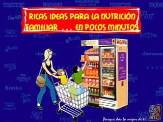 Ricas Ideas Para La nutrición
Familiar … En pocos minutos
 