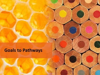 Goals to Pathways

 