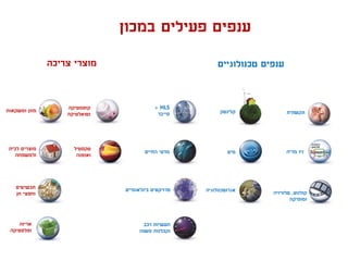 ‫במכון‬ ‫פעילים‬ ‫ענפים‬
‫טכנולוגיים‬ ‫ענפים‬‫צריכה‬ ‫מוצרי‬
‫ומשקאות‬ ‫מזון‬
‫לבית‬ ‫מוצרים‬
‫ולמשפחה‬
‫קוסמטיקה‬
‫וטואלטיקה‬
‫אריזה‬
‫ופלסטיקה‬
‫תכשיטים‬
‫חן‬ ‫וחפצי‬
‫החיים‬ ‫מדעי‬
HLS+
‫סייבר‬
‫רכב‬ ‫תעשיות‬
‫משנה‬ ‫וקבלנות‬
‫בינלאומיים‬ ‫פרויקטים‬
‫מים‬
‫קלינטק‬
‫אגרוטכנולוגיה‬
‫תקשורת‬
‫קולנוע‬,‫טלוויזיה‬
‫ומוסיקה‬
‫מדיה‬ ‫ניו‬‫טקסטיל‬
‫ואופנה‬
 