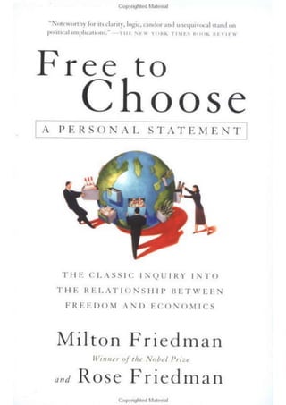 Milton friedman   free to choose