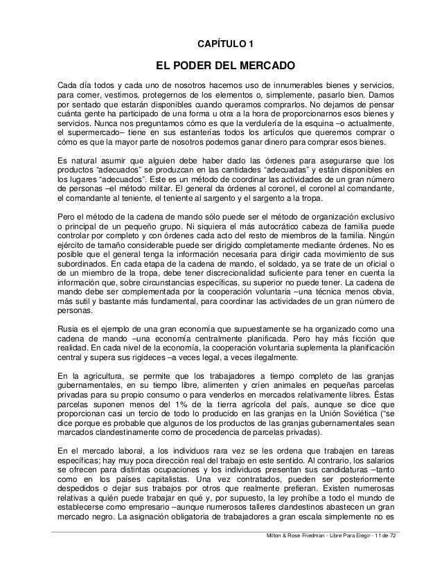 Milton y Rose Friedman - Libertad de elegir - Libertad Digital