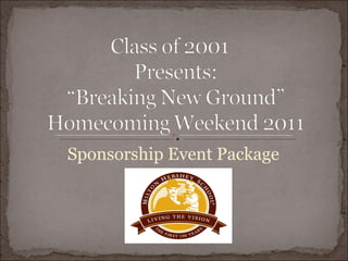 Sponsorship Event Package  