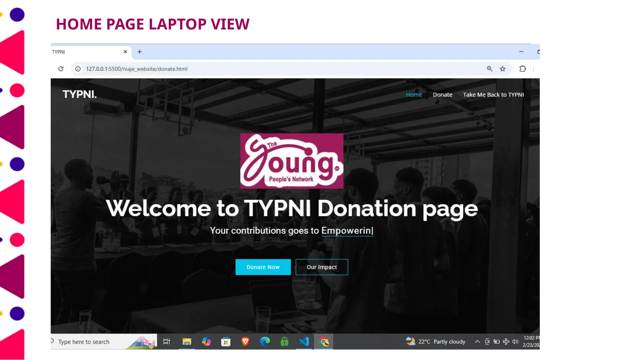 HOME PAGE LAPTOP VIEW
 