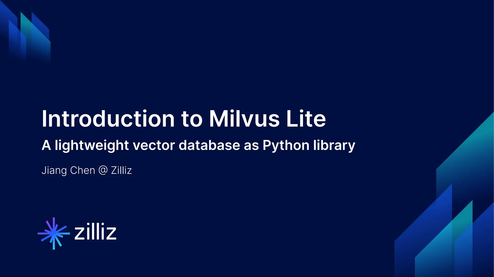 2 | © Copyright 2024 Zilliz
2
Introduction to Milvus Lite
A lightweight vector database as Python library
Jiang Chen @ Zilliz