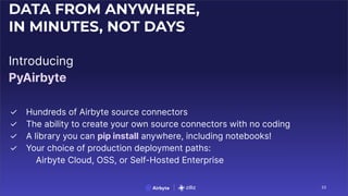 Fueling AI with Great Data with Airbyte Webinar | PDF