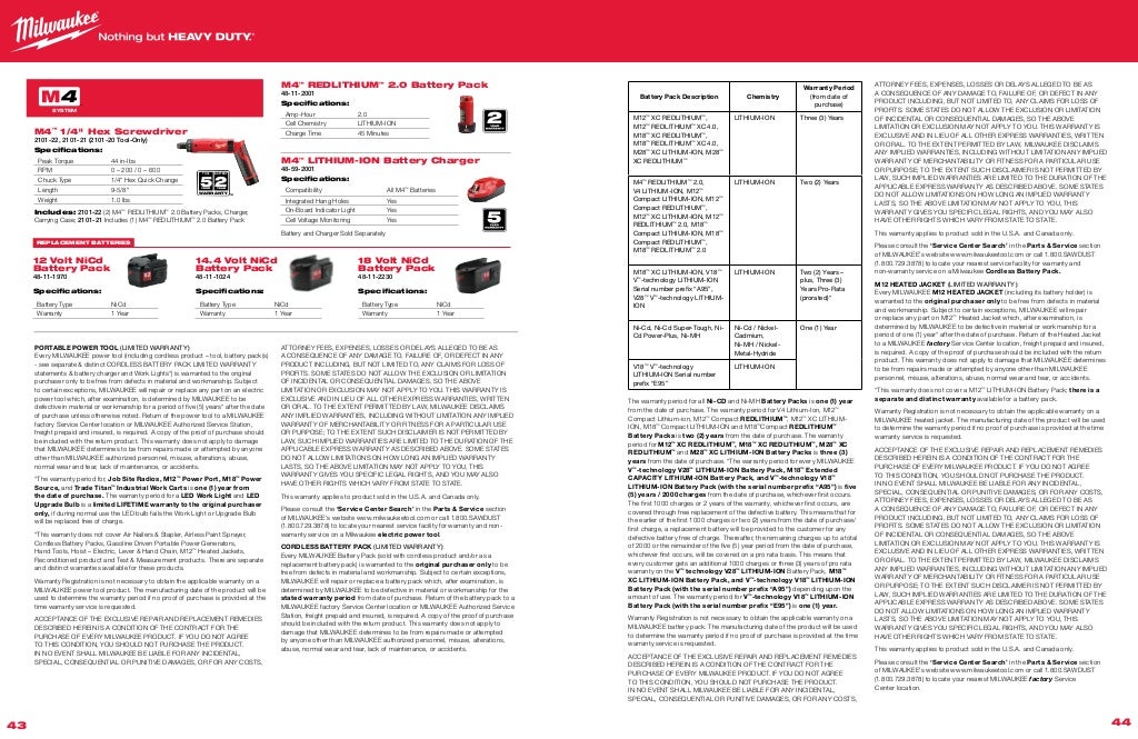 Milwaukee Cordless Tools Catalog