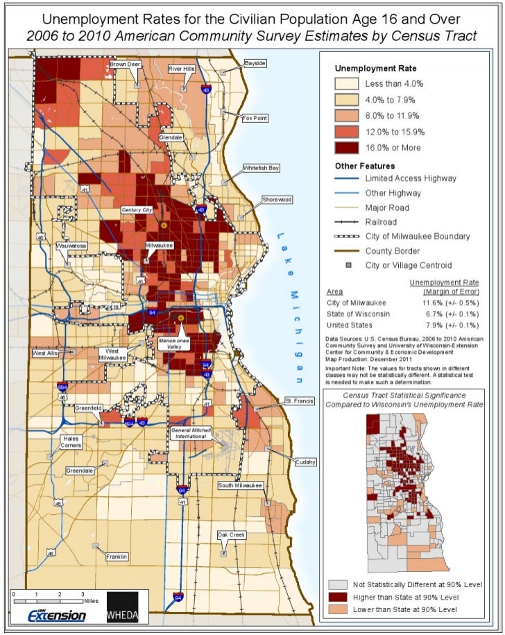Milwaukee unemployment census
