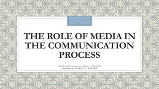 Understanding the Role of Media in the Communication Process: Key ...