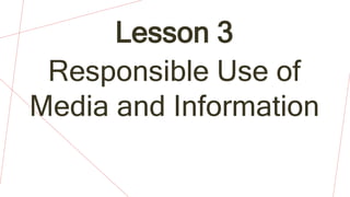 MIL WEEK3.pptx media and information literacy | PPTX